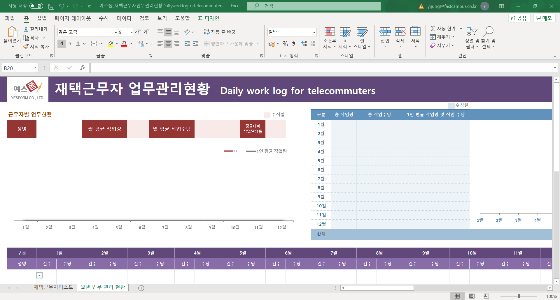 ImageSlide<strong>재택근무자 업무관리현황</strong>
