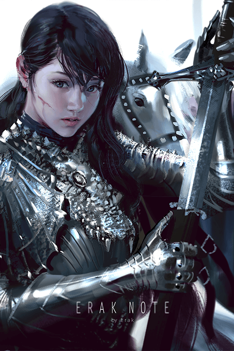 Coloso Erak Note Realistic Character Art in a Traditional Painting Style