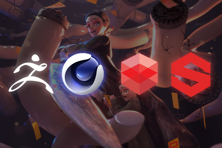 Zbrush C4D 레드시프트 섭스턴스 포토샵