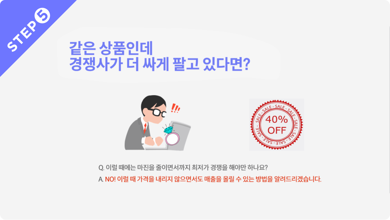 ImageSlide경쟁사보다 내 상품이 더 비쌀 때 해결하는 TIP