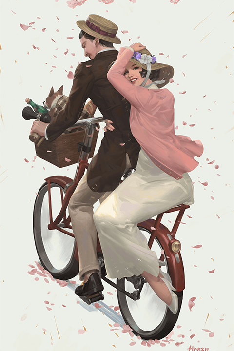 Coloso HAREN ヴィンテージ風イラストの基礎からスタイル完成まで