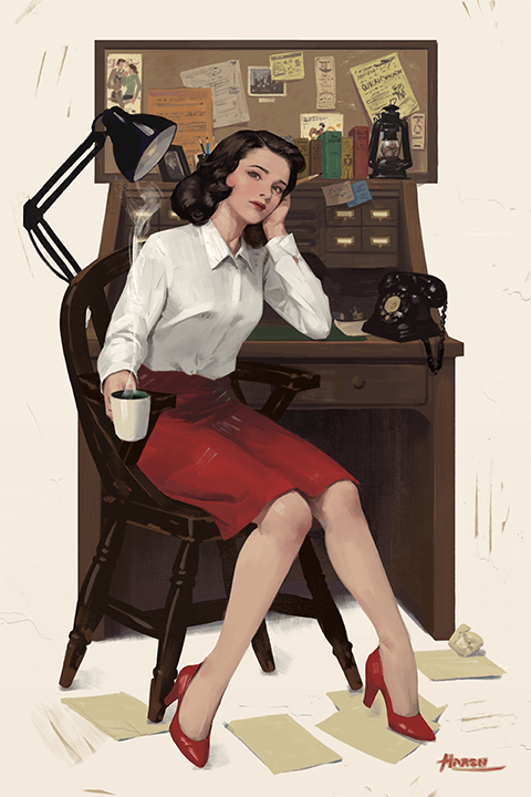 Coloso HAREN ヴィンテージ風イラストの基礎からスタイル完成まで