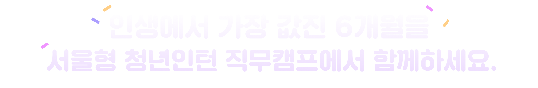 서울형 청년인턴