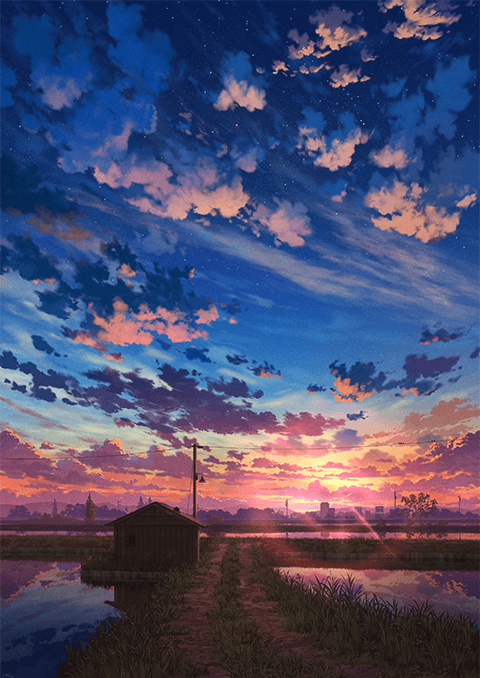 Coloso ぺい アニメ背景式自然物ドローイング基礎