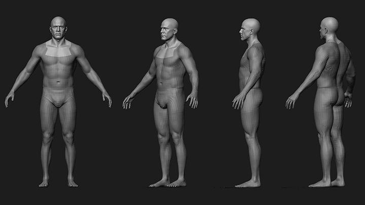 변광배 3D 캐릭터 전신 모델링 강의 예제