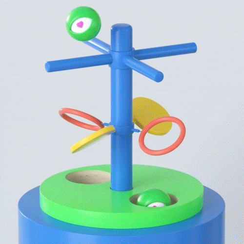 Coloso まめ太郎 初めてのC4D：ポップなループモーションの世界