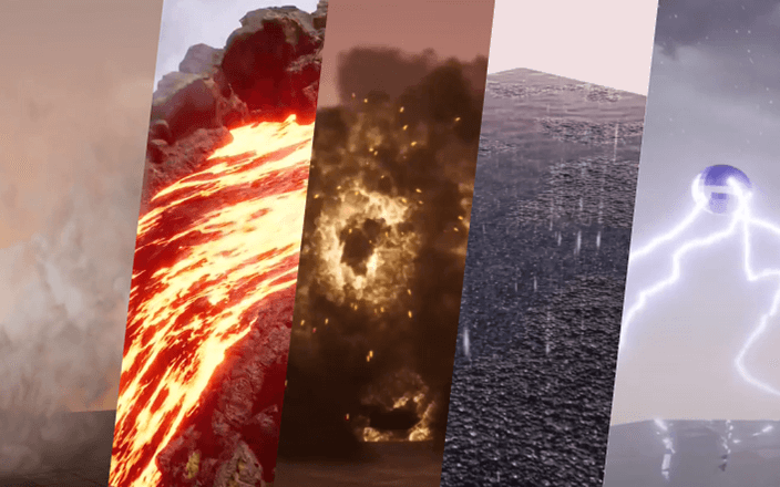 퀄리티와 효율성을 모두 잡는 언리얼&후디니 게임 FX