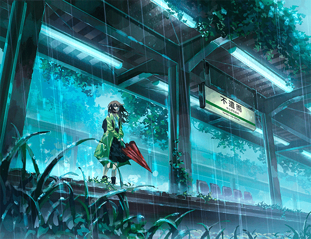 Coloso Luc Anime-Style Background Design