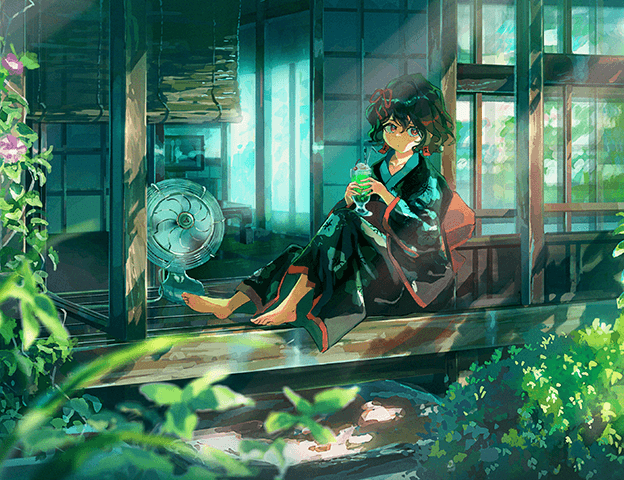 Coloso Luc Anime-Style Background Design