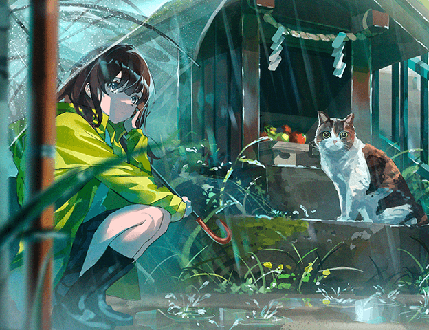 Coloso Luc Anime-Style Background Design