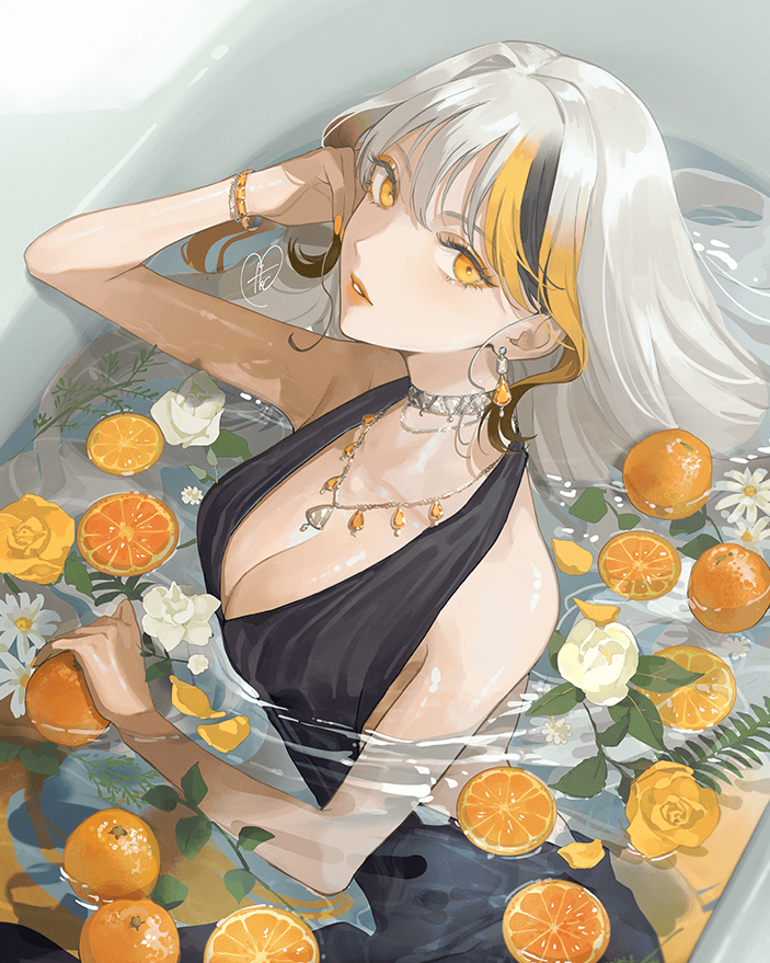 Coloso Takashi Character Illustrations using thick painting methods and glamorous designs