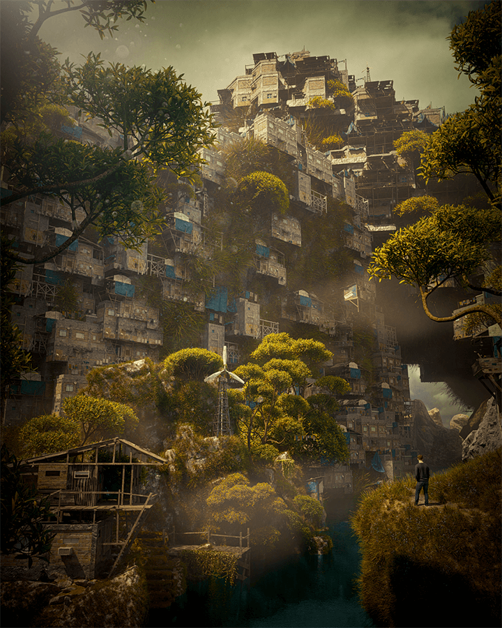 Coloso Florian Renaux Easily Build Surreal Nature Scenes With C4D & Octane