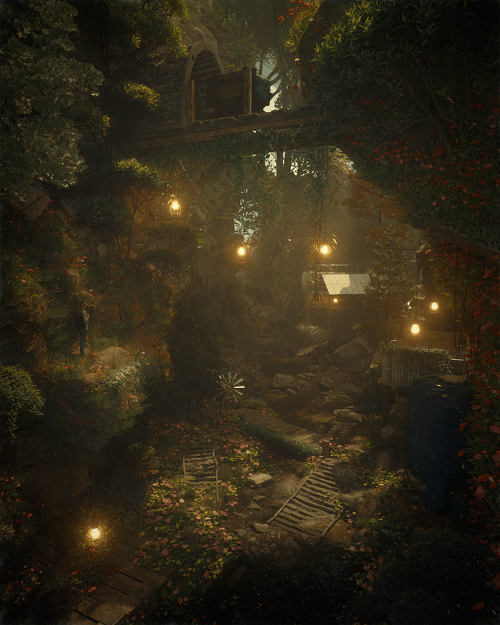 Coloso Florian Renaux Easily Build Surreal Nature Scenes With C4D & Octane
