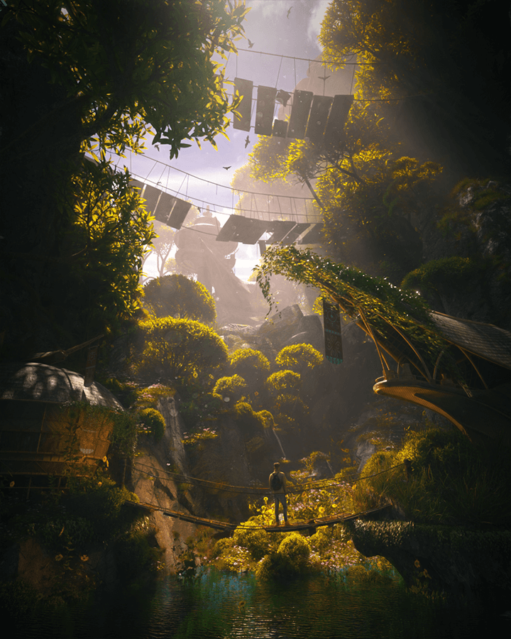 Coloso Florian Renaux Easily Build Surreal Nature Scenes With C4D & Octane