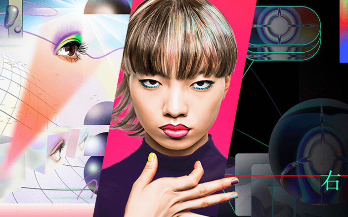 質感と色彩で表現するグラフィックアート制作