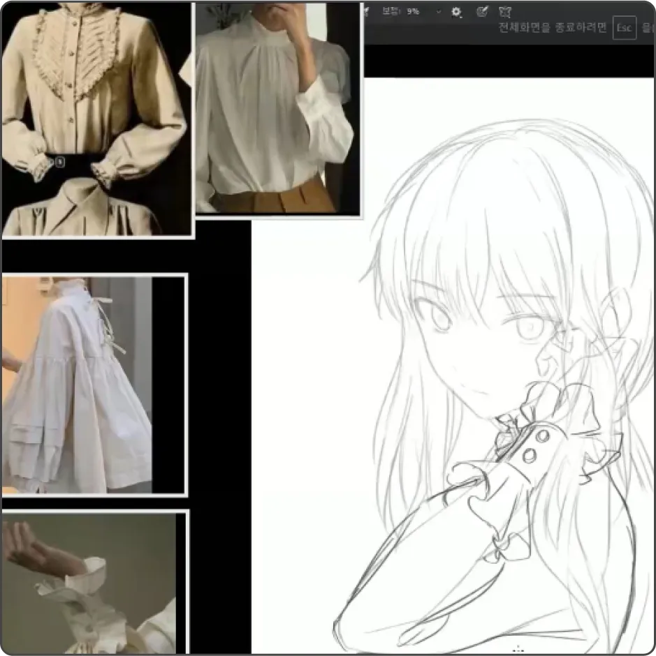 ImageSlide<b style="color:#fff">러프와 선화 시작하기</b>