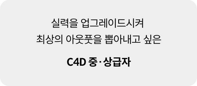 콜로소 C4D 마스터 클래스 타겟