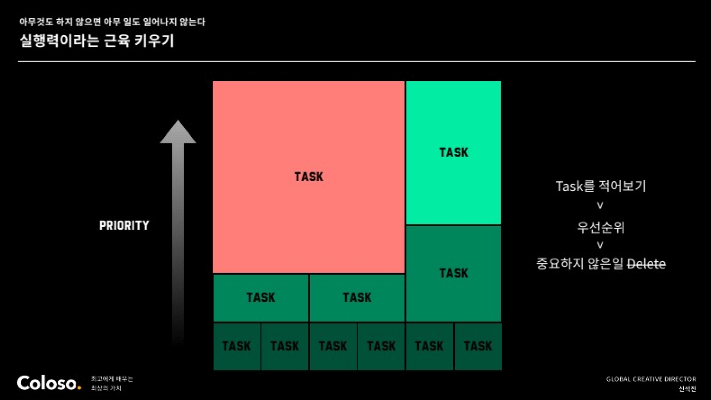 콜로소 글로벌 크리에이티브 디렉터 신석진 커리큘럼 이미지 