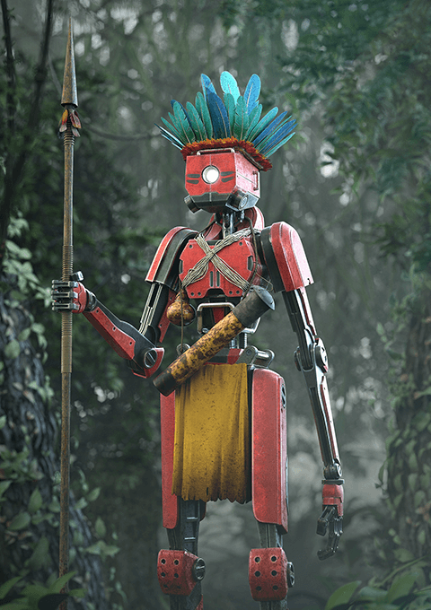 Coloso Carlos Sosa Build 3D Sci-fi Characters in Blender & Photoshop Using Photos