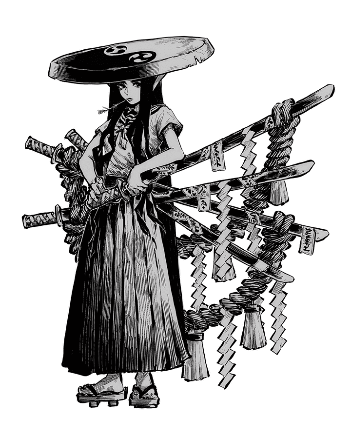 Coloso zero808w Drawing Monochromatic Characters Using Lineart
