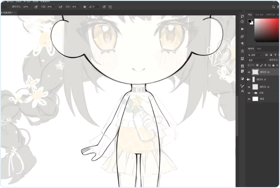 ImageSlide<b style="color:#3C4369;">깔끔하게 선화 작업하는 TIP</b>