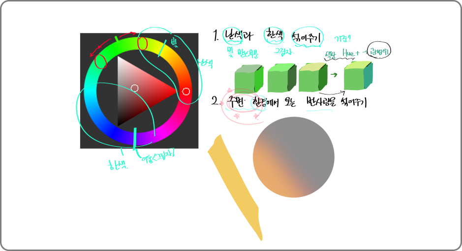 ImageSlide<b>다양한 빛의 종류와<br> 기본 채색 이론 터득하기</b>