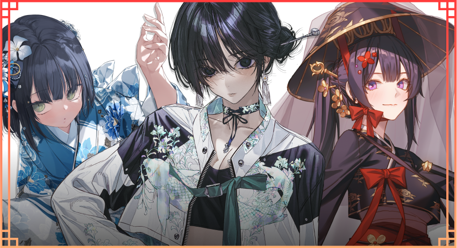 ImageSlide<b>인기 일러스트레이터 3인의 <br>고퀄리티 일러스트 시연</b>