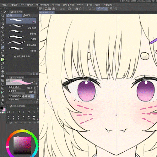 ImageSlide<font color=#330000> <b>캐릭터를 밝게 유지하면서도 디테일한 캐릭터 묘사</b></font>