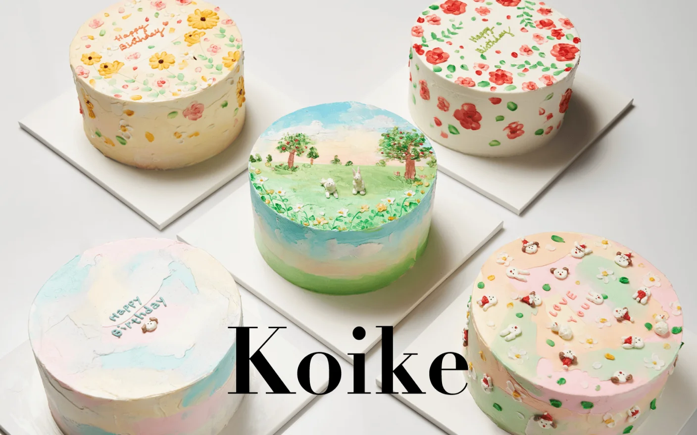 코이크의 유화 페인팅 케이크 데코레이션과 제작 노하우