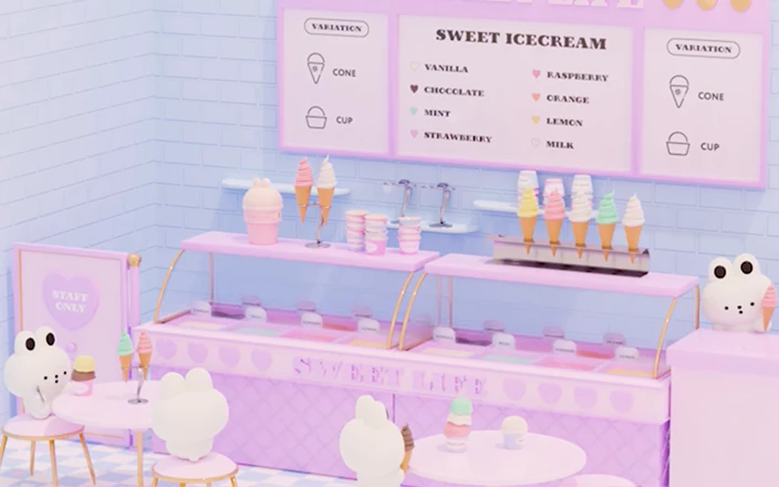 ドリーミーで可愛い3Dコンセプトムービー