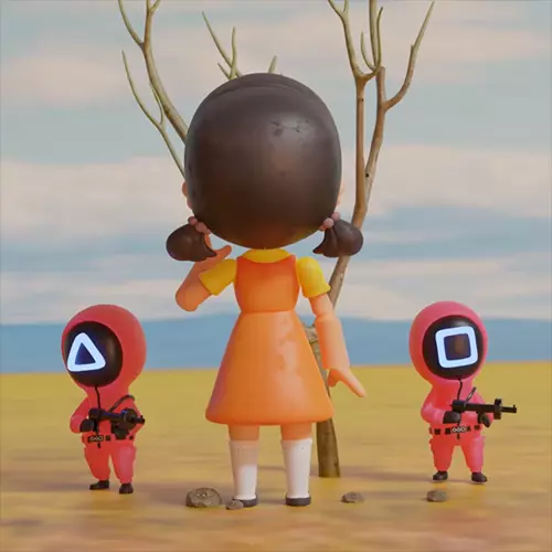 블렌더 캐릭터 모델링 예시