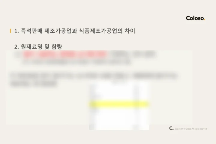 콜로소 베이킹 클래스 구성