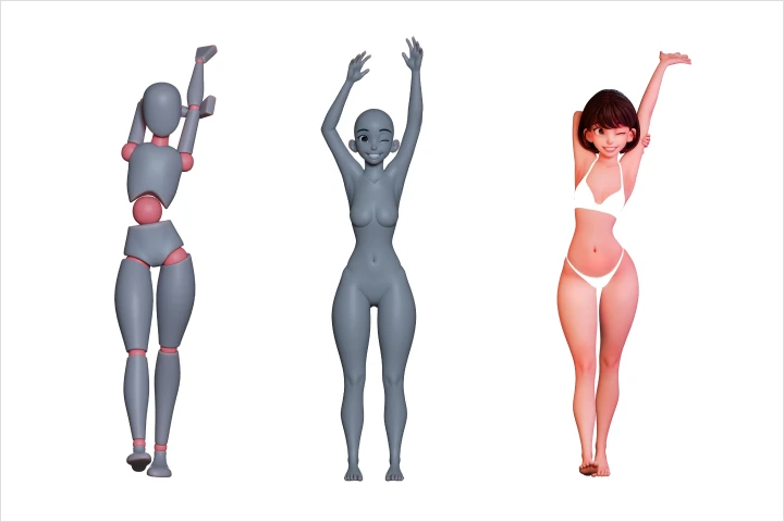 Coloso 3D Artist Minjeong Shin Exercises