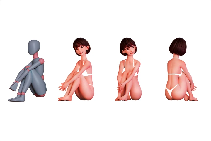 Coloso 3D Artist Minjeong Shin Exercises