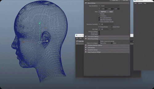 ImageSlide얼굴 기본 토폴로지 D_UV 정리(UV Layout)