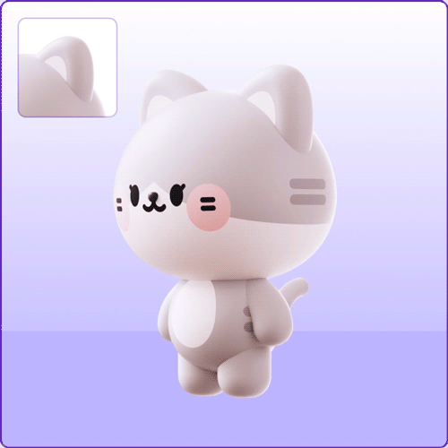 ImageSlide<b><center style="color:#1D0435;">고양이 - 귀 표현</center></b>