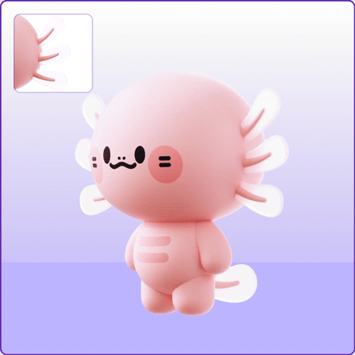 ImageSlide<b><center style="color:#1D0435;">우파루파 - 지느러미 표현</center></b>