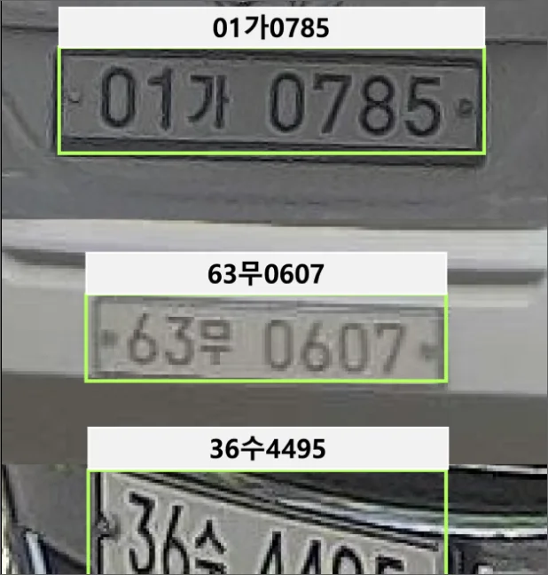 ImageSlide<b>차량 번호판 분류  </b>