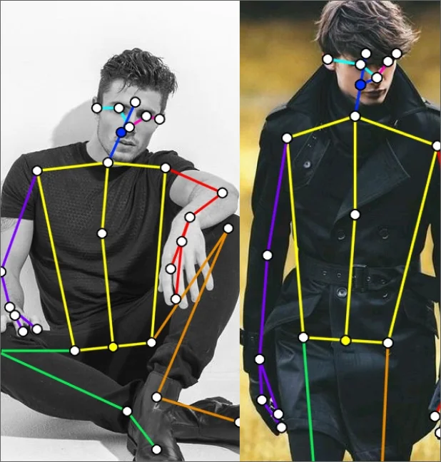 ImageSlide<b>상품 모델의 자세 인식  </b>