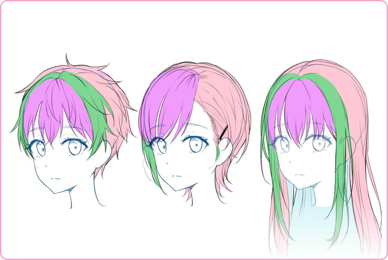 ImageSlide<b style="color:#fff">다양한 헤어 스타일 표현</b>