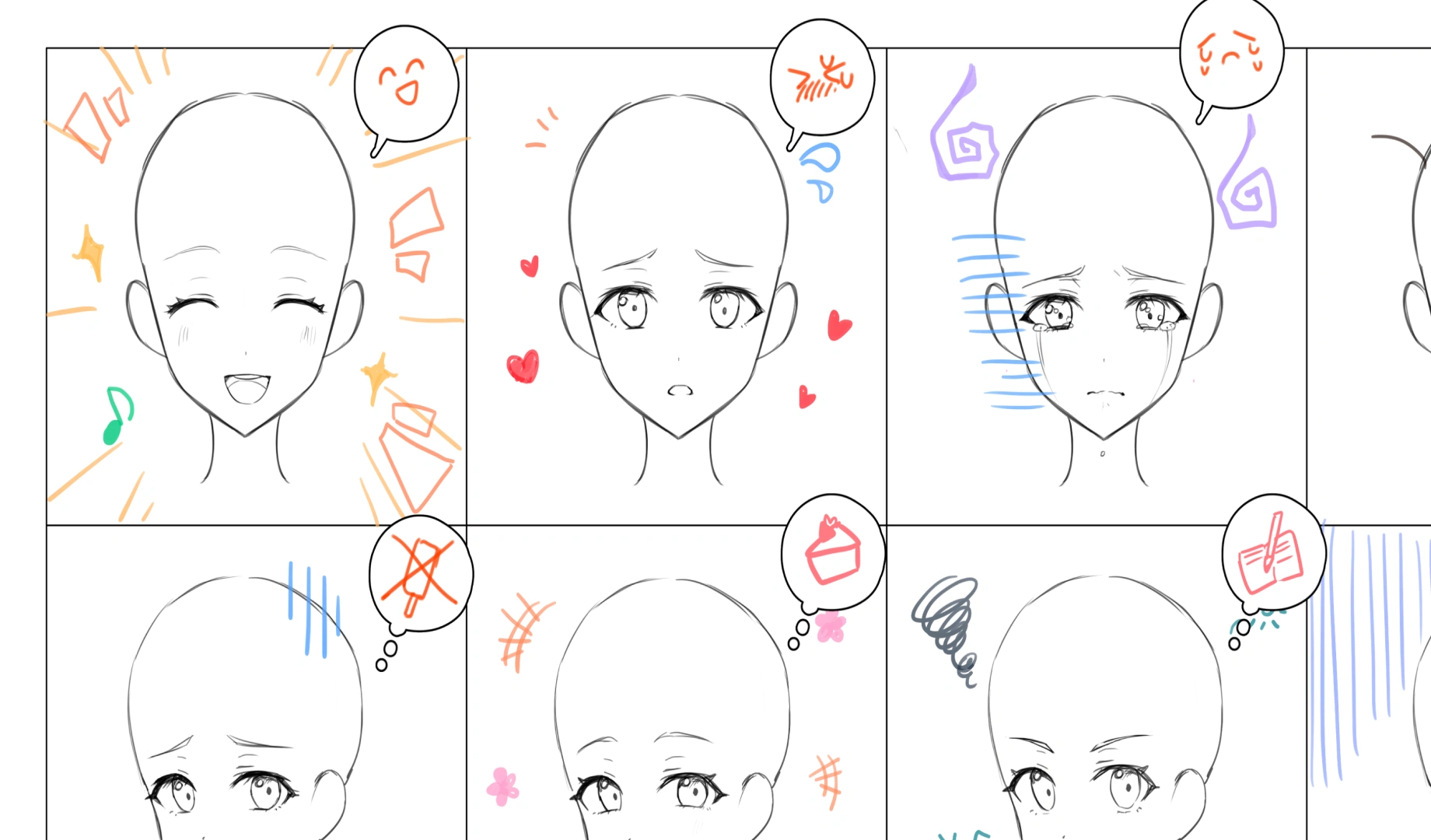 ImageSlide<b style="color:#FB2E84">02</b>  <b style="color:#fff">각도별 얼굴 드로잉</b>
