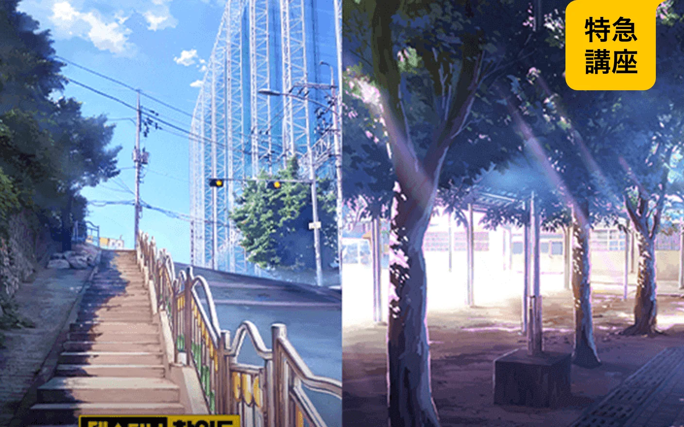 オブジェクト制作から始まるアニメ風の背景イラストドローイング