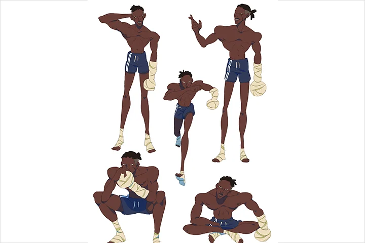 Coloso 2D Animator, Gabriel Ugbodaga Exercises