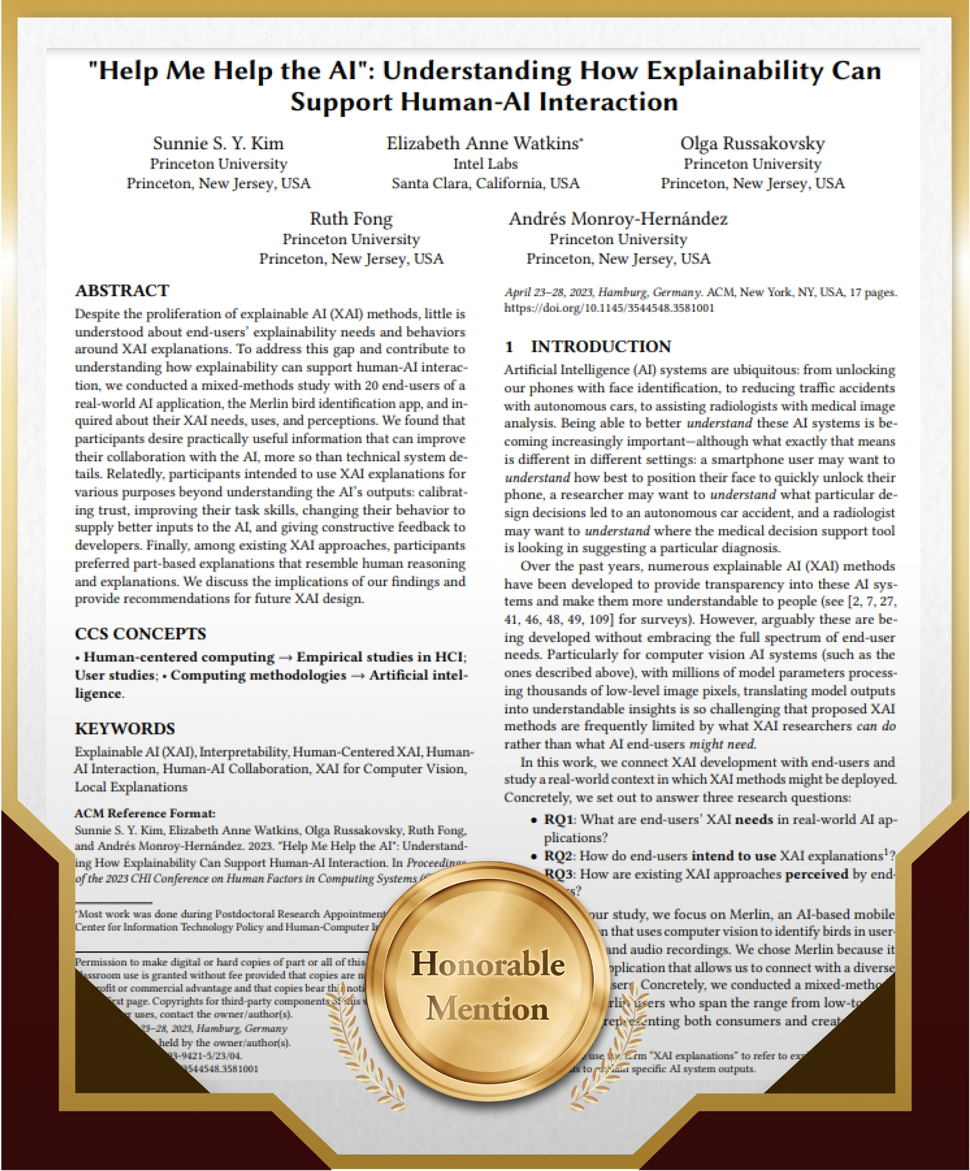 ImageSlide<b>| 논문 제목 |</b>
<br>
<font color=#333333> 
Understanding How Explainability Can Support Human-AI Interaction
</font>