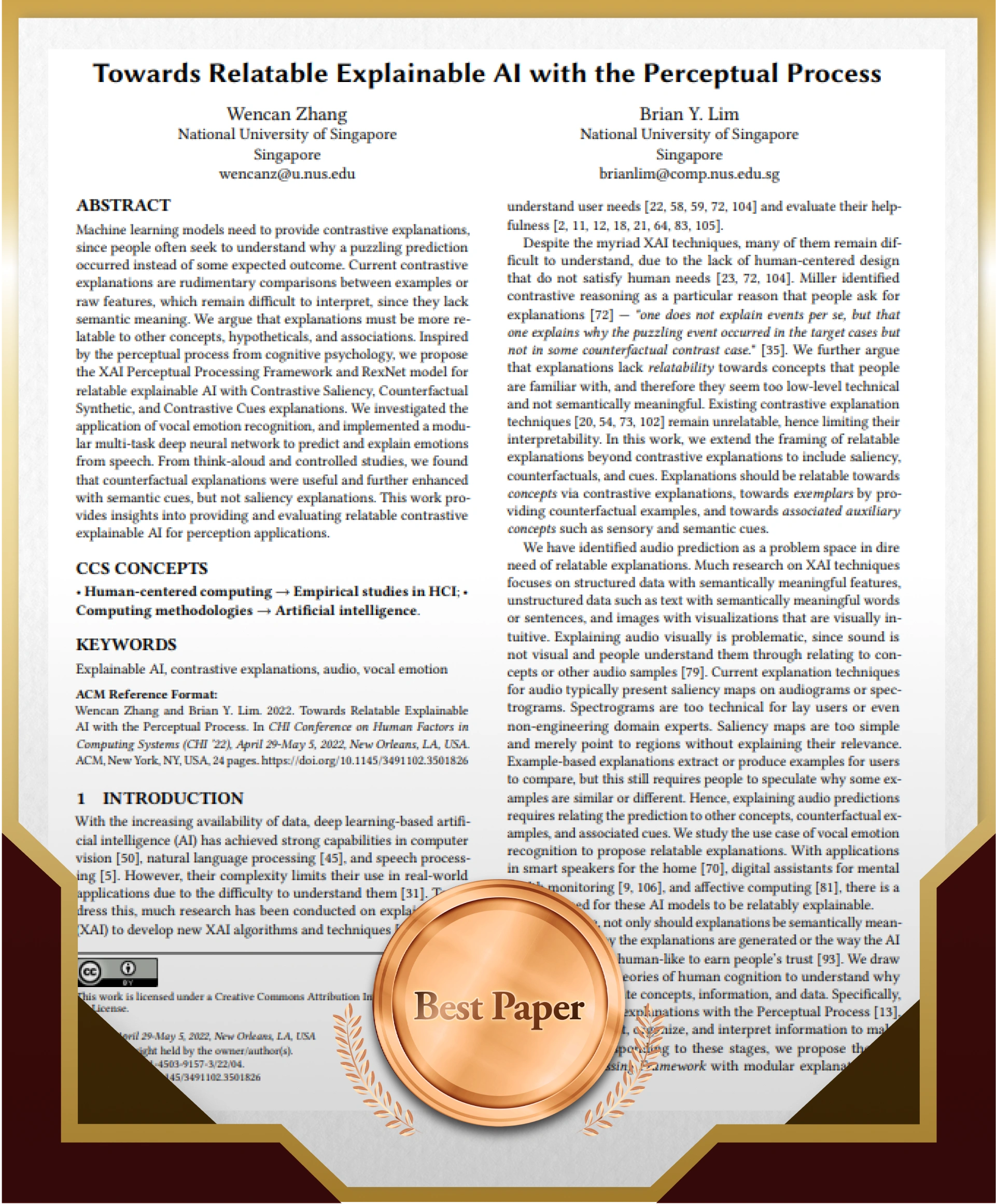 ImageSlide<b>| 논문 제목 |</b>
<br>
<font color=#333333> 
Toward Relatable Explainable AI with the Perceptual Process
</font>