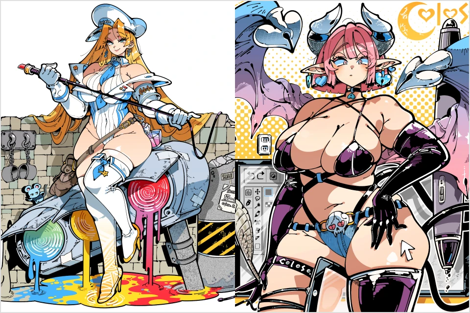 Coloso イラストレーター , かふん
