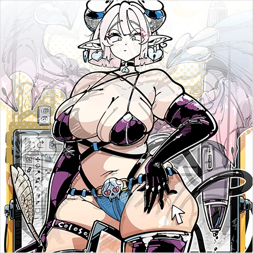 Coloso イラストレーター , かふん