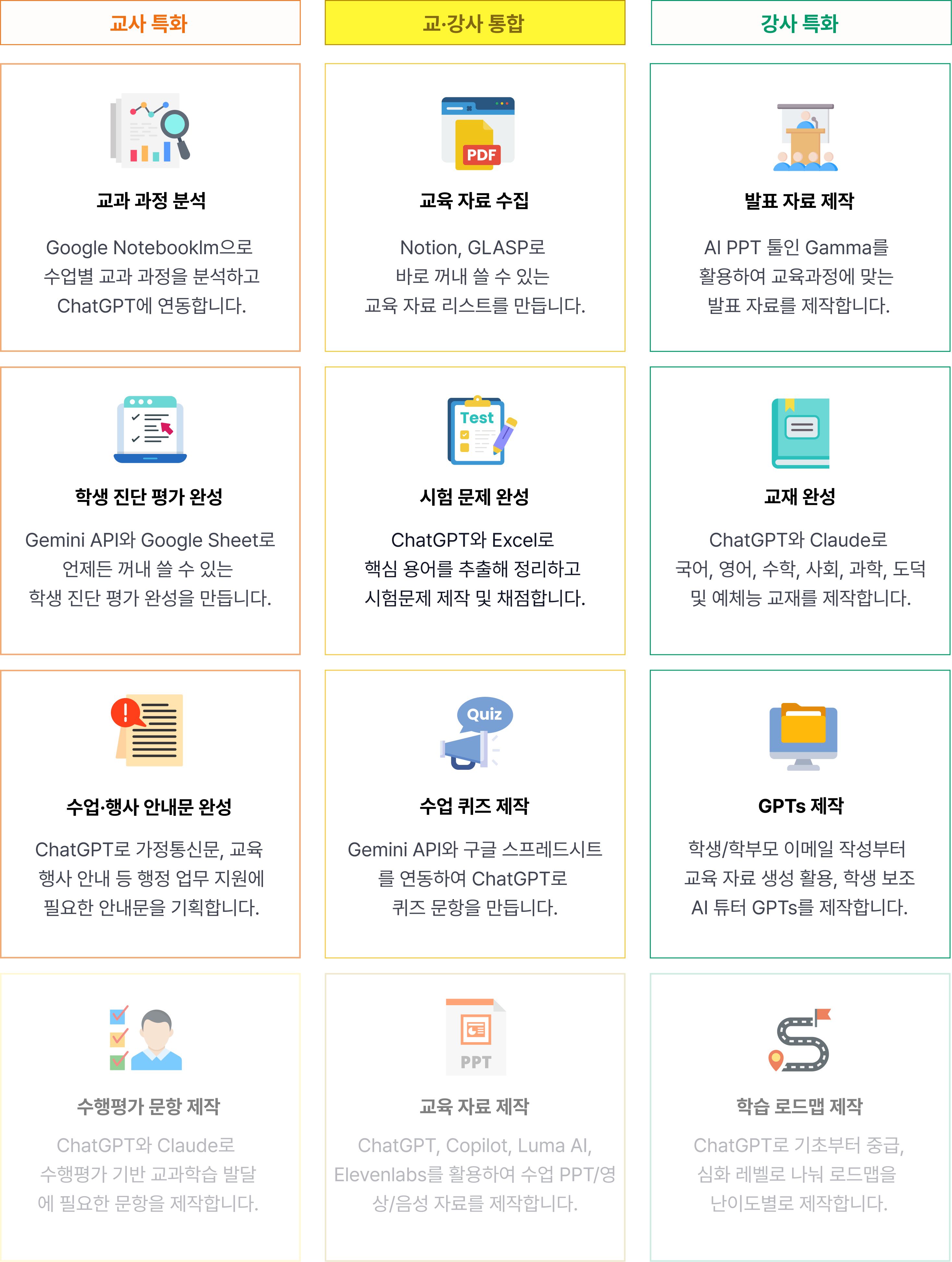 선생님 업무