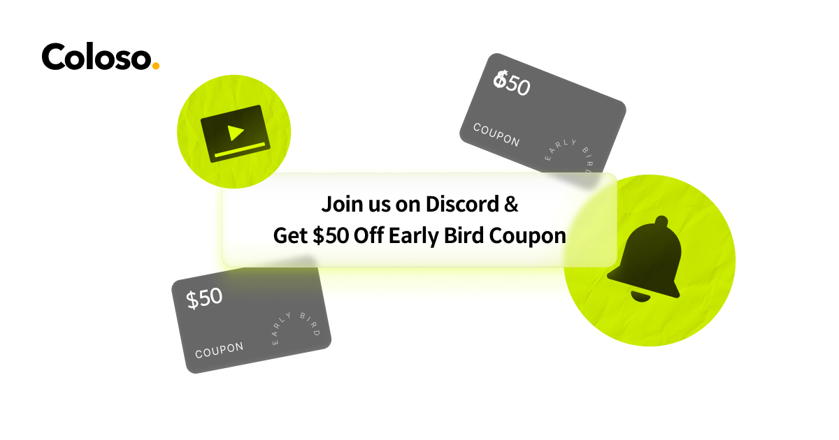 Get $50 off early bird coupon! | Coloso.