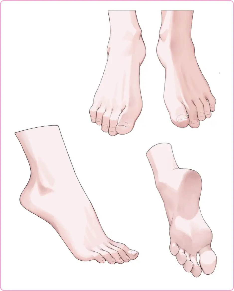 ImageSlide까다로운 발 피부 굴곡 묘사 표현